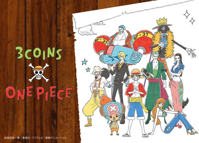 「3COINS×ONE PIECE」オリジナル描き下ろしデザインのコラボアイテム発売！