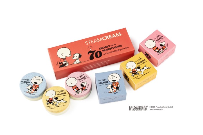 PEANUTS生誕70周年記念の「スチームクリーム」mini缶セットが登場！