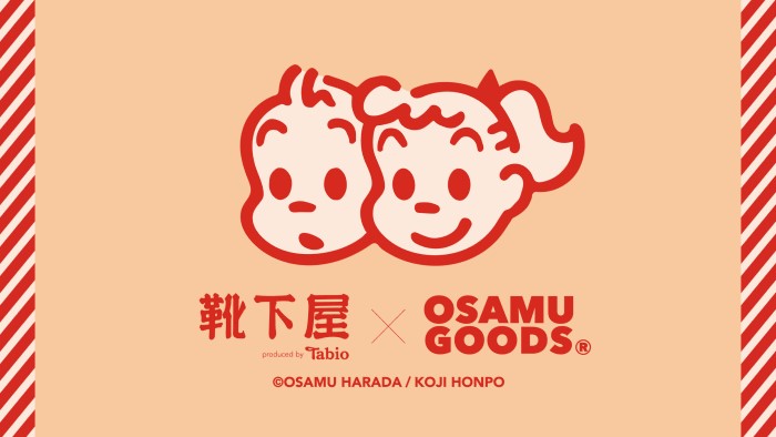 「OSAMU GOODS」×「靴下屋」コラボ商品第2弾が登場！！靴下にエコバッグも♪
