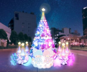 キキ＆ララの巨大クリスマスツリーが今年も新宿にお目見え！初登場の「ネムリン」と一緒に冬を彩るよ♪