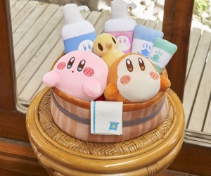 お風呂でくつろぐカービィがかわいすぎ♡「星のカービィキャンペーン ナムコ ぷぷぷの湯」開催！