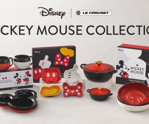 「ミッキーマウス コレクション」ル・クルーゼから登場！マルミットやテーブルウェアにミッキーのシルエットが♪