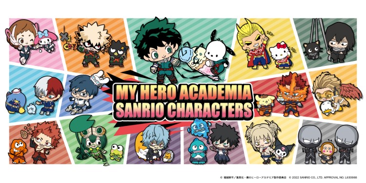 「僕のヒーローアカデミア」×「サンリオキャラクターズ」第2弾コラボイラストのグッズが登場！