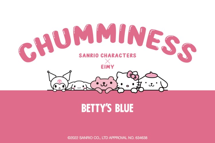 サンリオキャラクターズと「BETTY’S BLUE」のエイミーがコラボ！仲良く寄り添うデザインのトップス発売