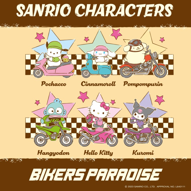 サンリオキャラクターがバイクに跨るグッズが「バイクの日」に発売！