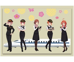 「JR東海」×「五等分の花嫁∽」コラボ！描きおろし制服デザインの限定グッズを発売