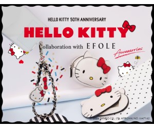 ハローキティ50周年を記念したコラボアイテムがバッグブランド「EFOLE」から新登場！