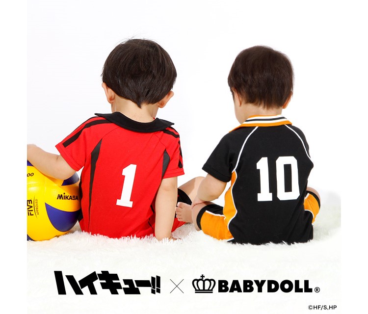 「ハイキュー!!」×「BABYDOLL」烏野・音駒モデルのロンパースが再登場！