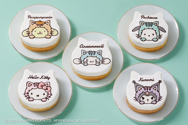 「ねこねこ」×サンリオが初コラボ！“ねこ型”ケーキがピネードに新登場