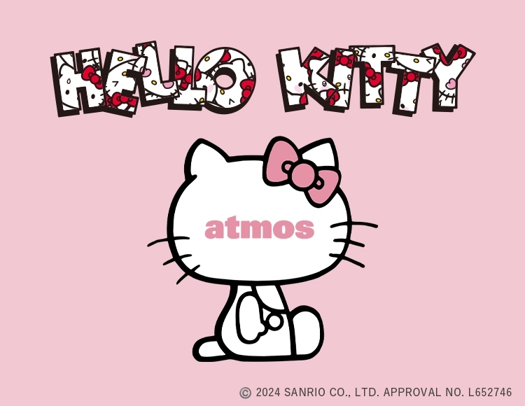 「ハローキティ」誕生50周年記念！“atmos pink × HELLO KITTY”コラボアイテムが登場