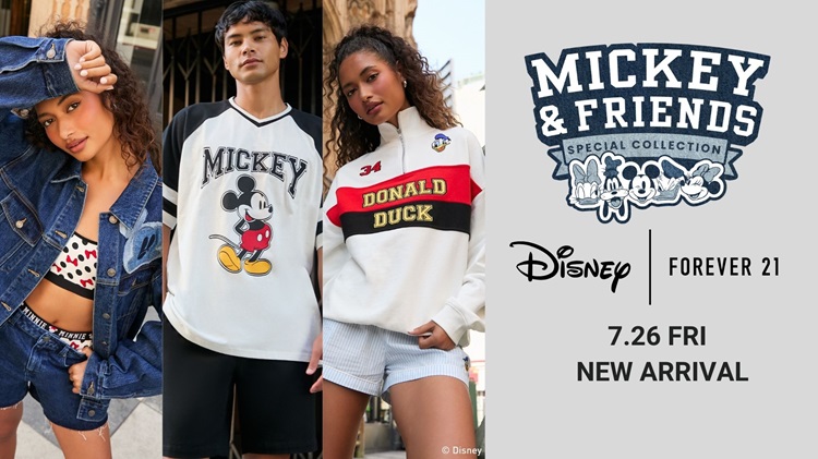 「ミッキー＆フレンズ」×「FOREVER 21」コラボレーションアイテムが日本に初上陸！