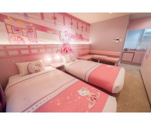 「ハローキティルーム」が京都市の宿泊施設「RESI STAY YASAKA」に誕生！