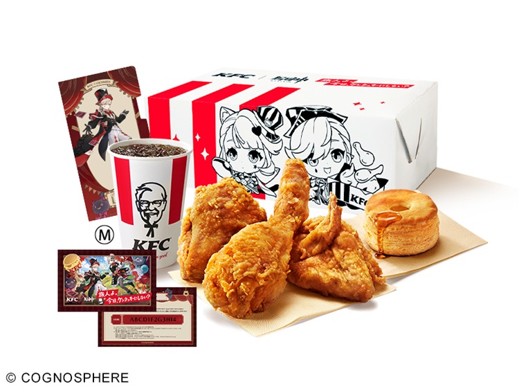 【KFC×原神】コラボデザインのチケットファイルやアクリルスタンドが手に入るパックが発売！