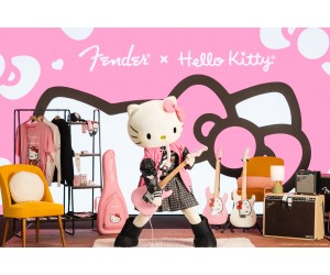 ハローキティ50周年記念！ギターやアクセサリー、アパレルが「Fender®️」から登場