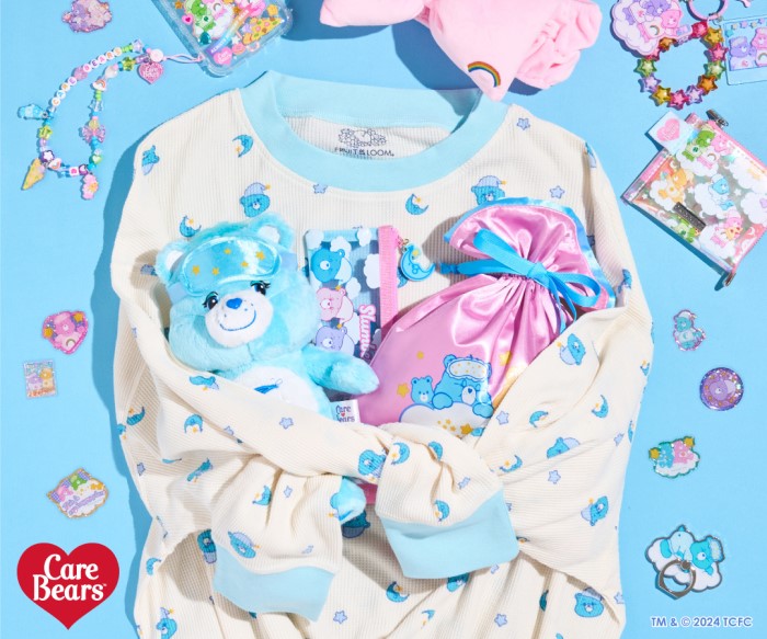 パジャマ姿の『Care Bears™(ケアベア™)』グッズが全国のPLAZA・MINiPLAに大集合！