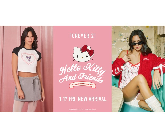 「FOREVER 21」本国の“サンリオスプリングコレクション“日本で発売！キティやクロミが登場