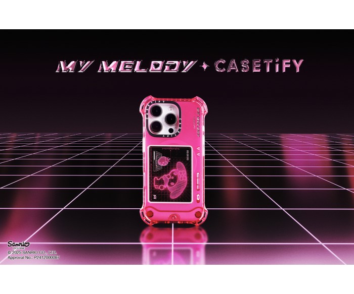 「マイメロディ | CASETiFY」コレクションが登場！キュートで未来的なY3Kデザイン