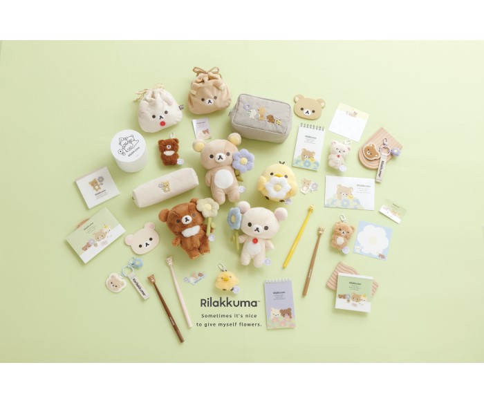 リラックマのベーシックなデザインシリーズ「BASIC RILAKKUMA」第5弾新テーマは『BASIC RILAKKUMA Flower』!