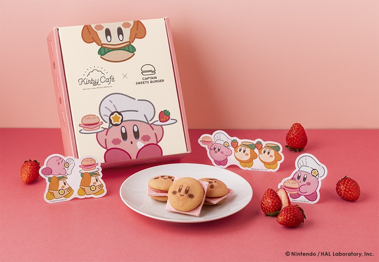 「カービィカフェ」×「キャプテンスイーツバーガー」コラボ第2弾はダブルいちごバーガー！JR東京駅限定で発売