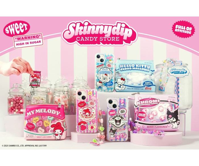 「サンリオキャラクターズ」×「SKINNYDIP LONDON」第2弾コラボが登場!お菓子をモチーフにしたキュートな雑貨