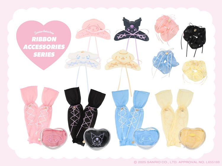 サンリオキャラクターズがバレエコアに♡シアー×リボンのアクセが新登場