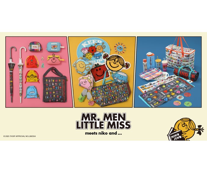 「MR. MEN LITTLE MISS」×「niko and …」コラボアイテムの先行予約スタート!