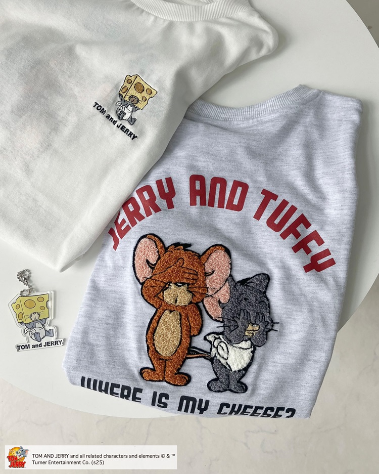 「トムとジェリー」ジェリー&タフィーのアクキー付きTシャツが「AS KNOW AS plus」から登場!