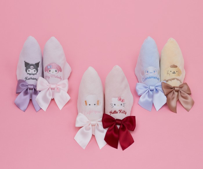サンリオの6キャラクターがMaison de FLEURに大集合!リボンを抱えた姿がかわいい♡