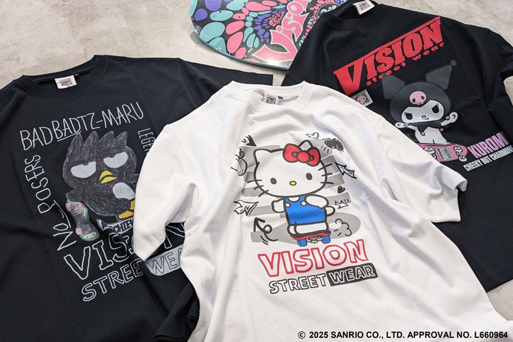 ハローキティ・クロミ・バッドばつ丸×「VISION STREET WEAR