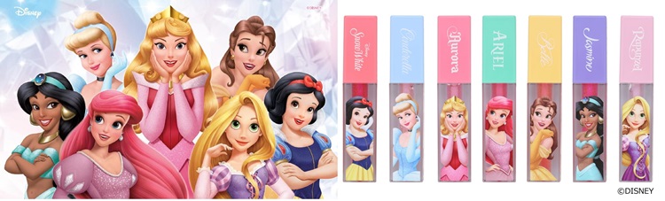 ディズニープリンセスリップグロス全7種類がイオン限定で発売!
