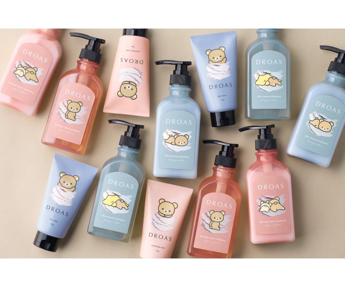 リラックマとクレイビューティーブランド「DROAS」初コラボ！スキンケア＆ヘアケアアイテムが新発売