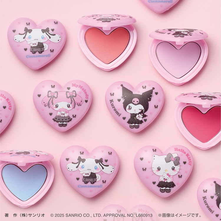「サンリオキャラクターズ　うるうるハートデザイン」サプライズコスメがコンビニやガシャポン自販機に登場！