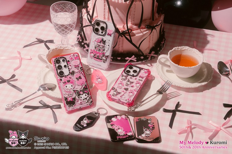 マイメロディとクロミのアニバーサリーイヤーをお祝い!ロリータスタイルのテックアクセサリーが「CASETiFY」から登場