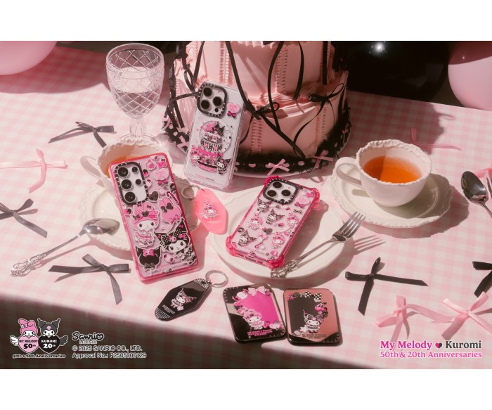 マイメロディとクロミのアニバーサリーイヤーをお祝い!ロリータスタイルのテックアクセサリーが「CASETiFY」から登場
