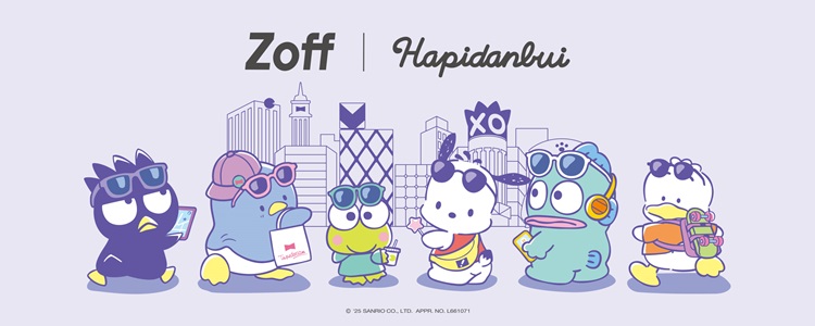 サンリオ「はぴだんぶい」×メガネブランドZoff初コラボアイウェアコレクションが登場！