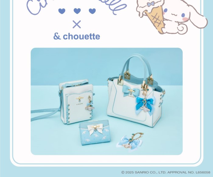 「シナモロール」×「& chouette」コレクションが登場!バッグ、お財布、チャームを発売