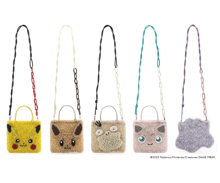 「アンテプリマ」初のポケモン コレクション発売!ピカチュウなどをモチーフにしたバッグとチャームが登場