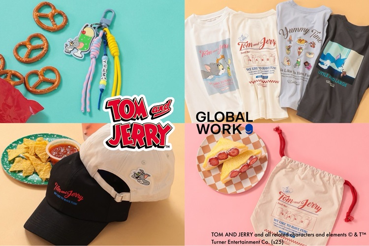「トムとジェリー」×「GLOBAL WORK KIDS」コラボアイテムが新登場!大人気「ヘビロッTEE」など全6型