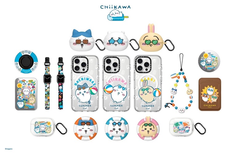「ちいかわ x CASETiFY」ビーチ仕様のテックアクセサリーが登場！