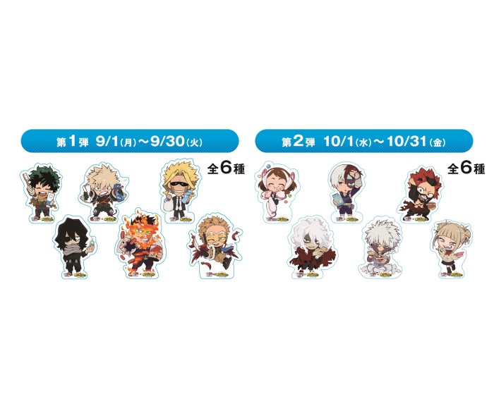 「僕のヒーローアカデミア」ステッカーがお買い物でもらえる！「セイムス」コラボキャンペーン