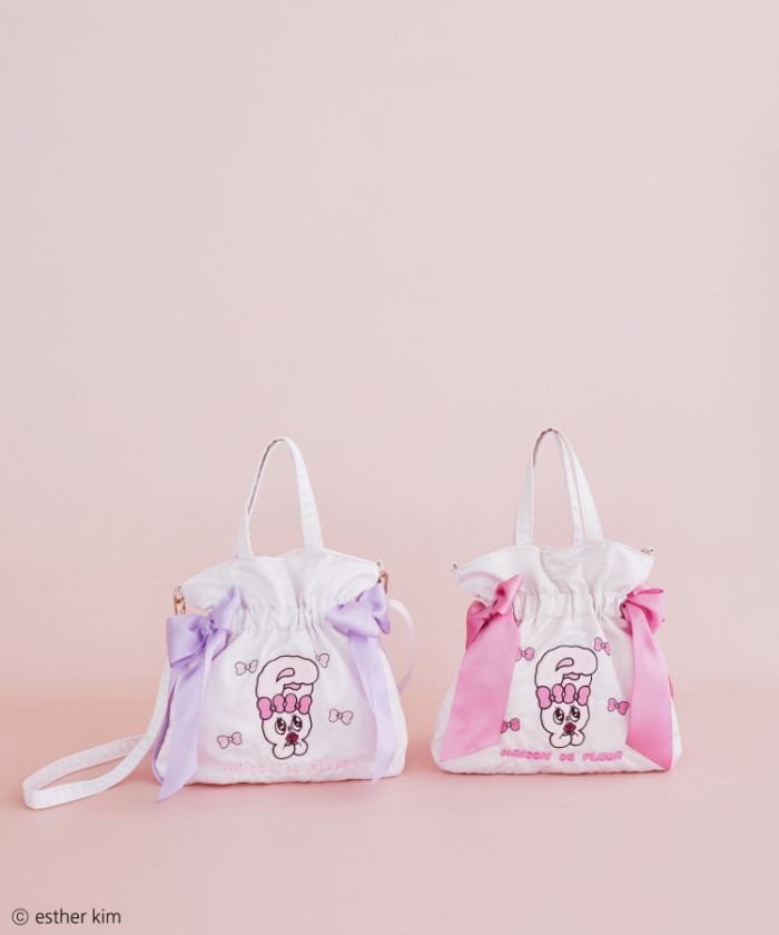 Esther Bunny WR2Wayトートバッグ<br>カラー：Pink/Lavender<br>価格：￥6,200