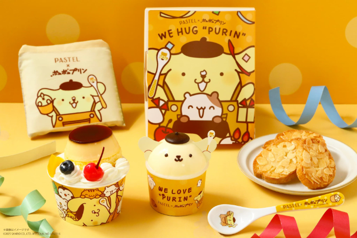 ポムポムプリンのまるごとプリンセット<br>価格：4,600円（税込）