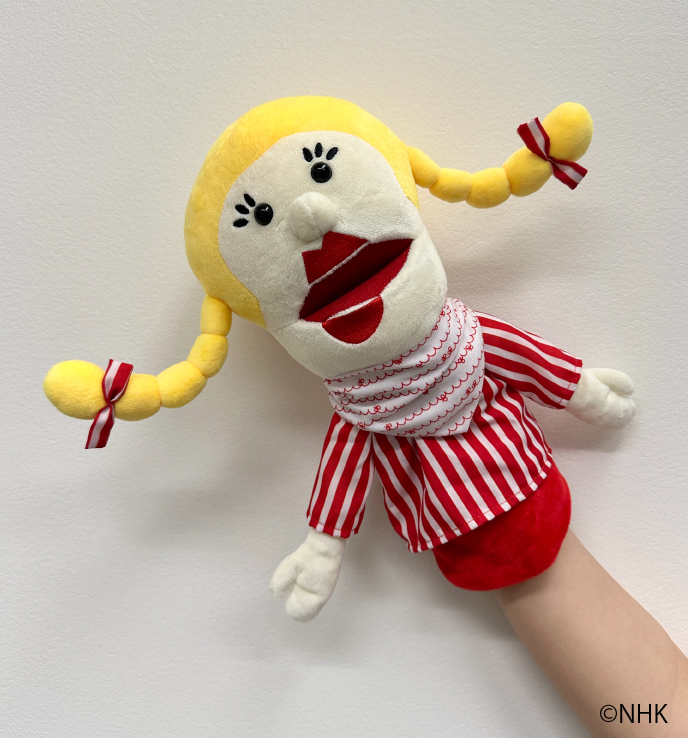 「ハッチポッチステーション」　ぬいぐるみパペット　全2種<br>たて約40cm×よこ約14cm