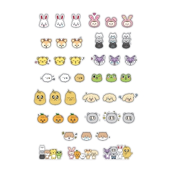 MINITEEN STICKER SET（ステッカーセット）<br>① W108×H80mm / ② W172×H107mm / ③ W228×H94mm / ④ W220×H108mm / ￥1,350