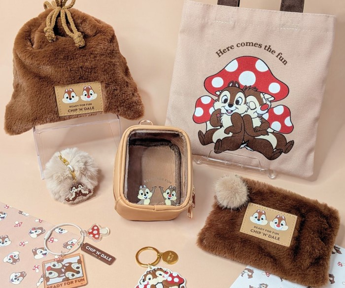 「チップ＆デール」新商品が「キャンドゥ」に登場！赤いキノコがアクセント