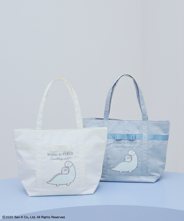 すみっコぐらし　とかげトートバッグ（カラー：Ivory/Blue）価格：各8,800円