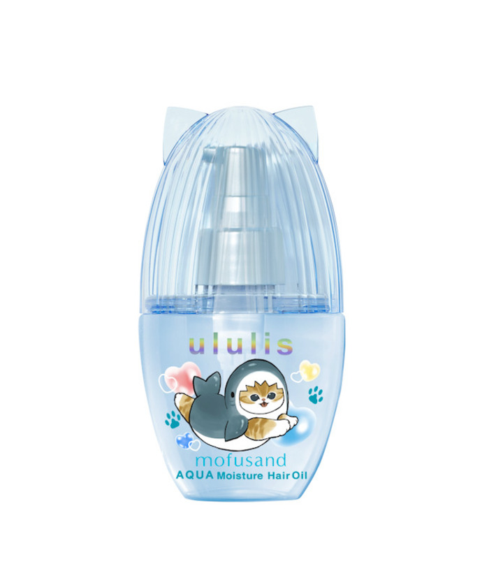 ウルリス　mofusand　アクア<br>モイスチャー　ヘアオイル<br>￥1,400（税抜）/ ￥1,540（税込）/ 100mL