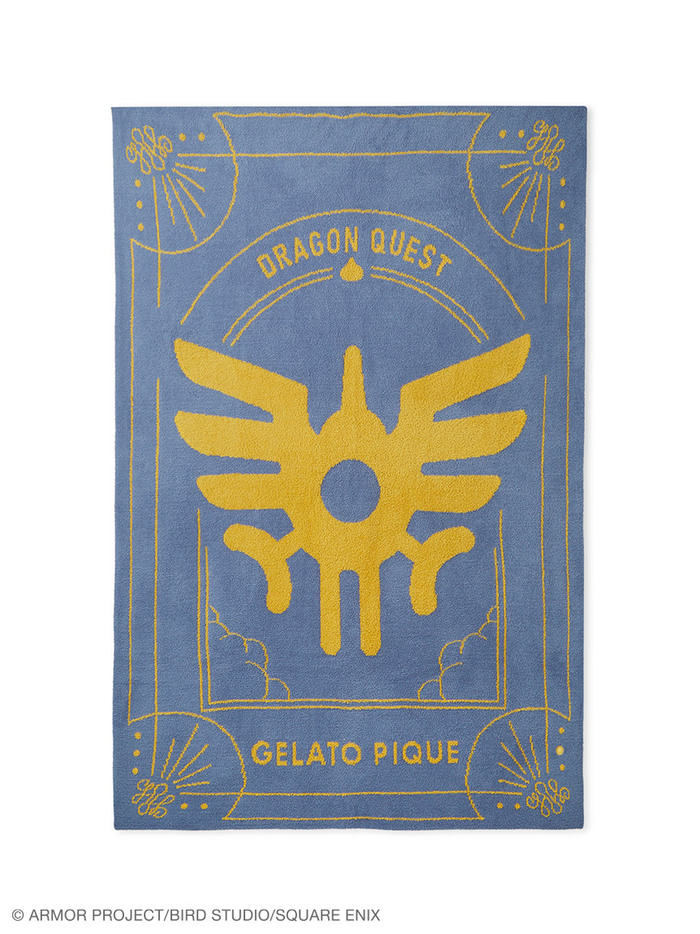 【ドラゴンクエスト】【メンズ】冒険の書ジャガードハーフケット　￥11,000<br>カラー：ネイビー<br>サイズ：フリー
