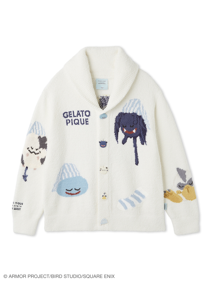 【ドラゴンクエスト】【ユニセックス】パウダーアソートモンスターカウチン　￥14,850<br>カラー：オフホワイト<br>サイズ：S-M／M-L