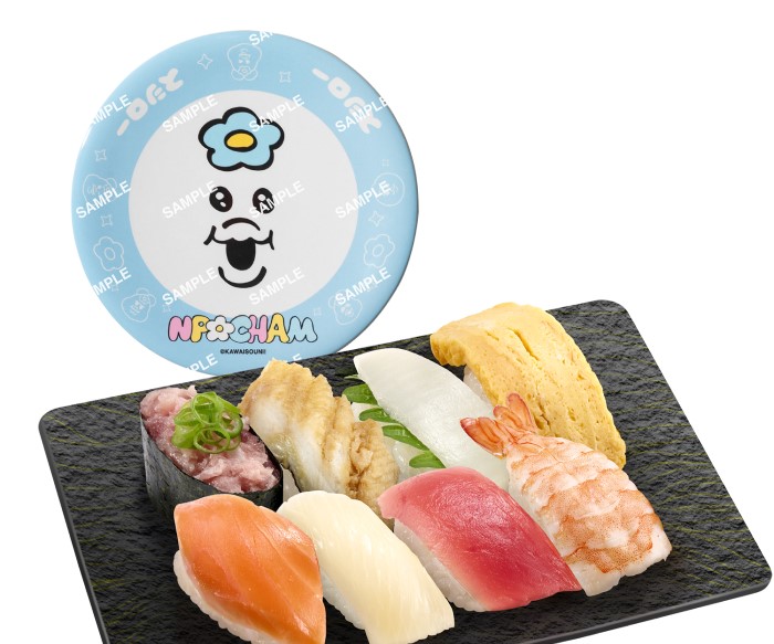 「おぱんちゅうさぎ」×「スシロー」コラボがパワーアップして再登場!今回は「んぽちゃむ」も仲間入り!